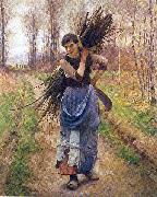 Pearce, Charles Sprague The Woodcutter's Daughter oil painting on canvas